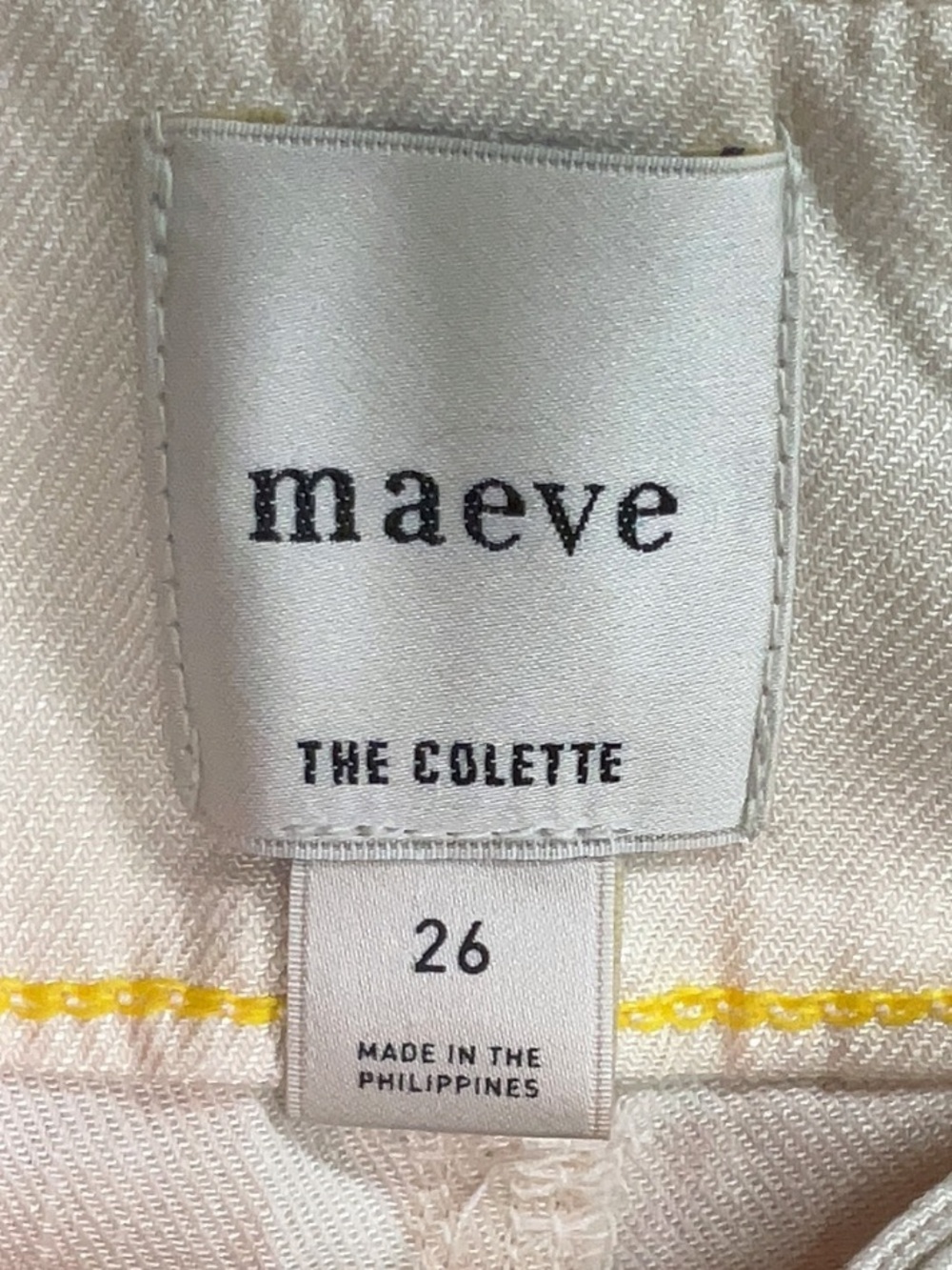 Maeve The Colette Linen Blend Crop Wide-leg Pants in Chalk White - Size 26 - Picture 11 of 15